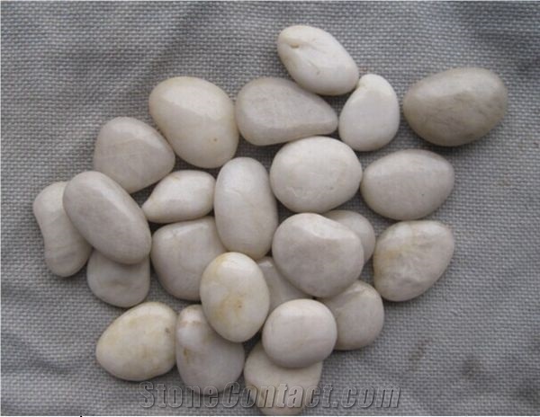Natural White River Pebble Stone High Polished Super Grade,Landscaping Stone