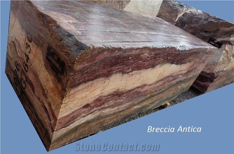 Breccia Antica Marble blocks, multicolor marble blocks 