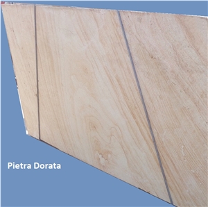 Pietra Dorata Sandstone Tiles & Slabs, Yellow Sandstone Flooring Tiles, Covering Tiles