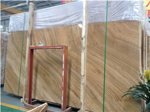 Best Quality Yellow Wood Grain Yellow Marble Slabs & Tiles