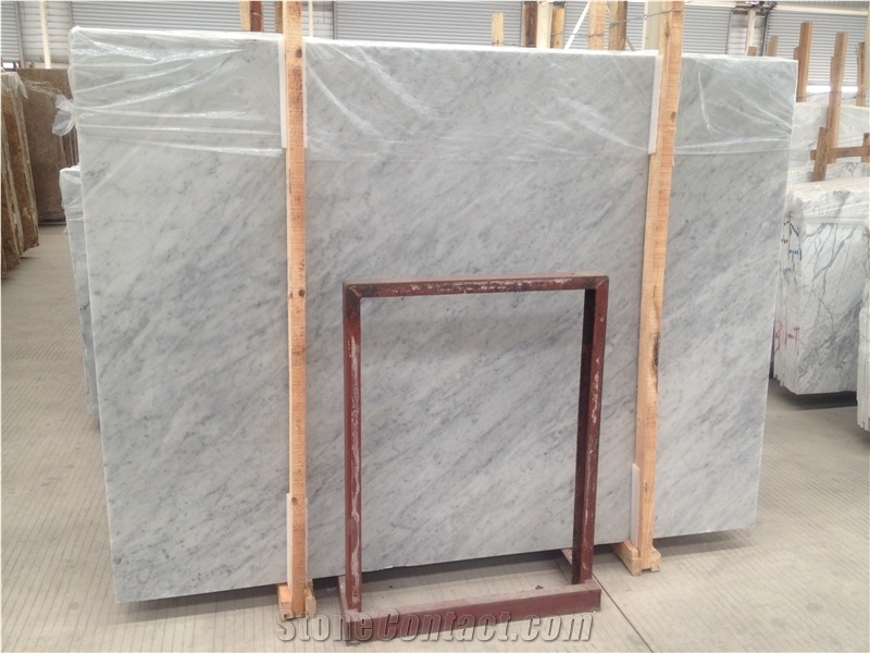 Bianco Carrara White Marble Tiles and Slab Polishing Walling and Flooring Covering Stairs Material China Marble High Quality and Best Price Fast Delivery