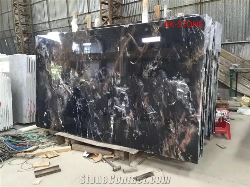 Black Knight Marble Tiles and Slabs Polishing Waiiling and Flooring Covering China Marble High Quality and Best Price Fast Delivery
