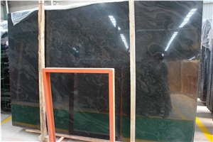 Black Wood Marble Slabs & Tiles