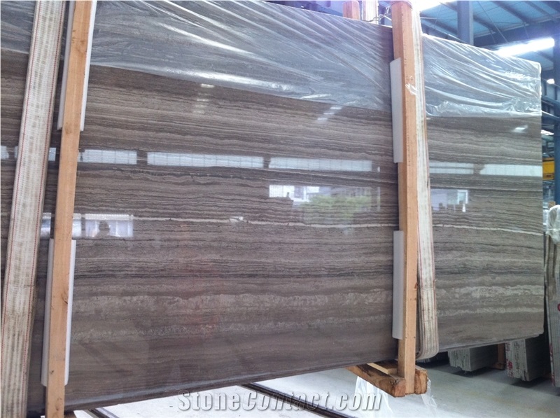Cafe Wood Brown Marble Tiles and Slab Polishing for Walling and Flooring Covering Stairs Material China Marble High Quality and Best Price Fast Delivery