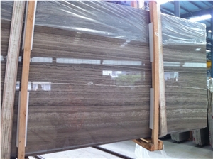 Cafe Wood Brown Marble Tiles and Slab Polishing for Walling and Flooring Covering Stairs Material China Marble High Quality and Best Price Fast Delivery