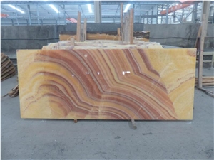 Dragon Red Onyx Slabs for High Grade Decoration, Red Dragon Onyx for Projects