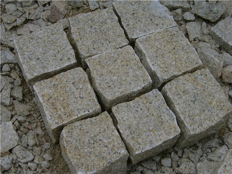 G682 Granite Paving Stone, G682 Cube Stone, Cheap Paving Stone