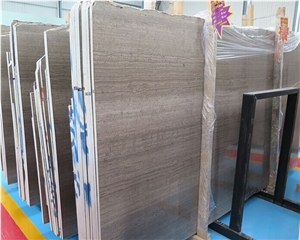 Grey Wood Marble Tiles and Slab for Walling and Flooring Covering, China Polished Marble High Quality and Best Price Fast Delivery