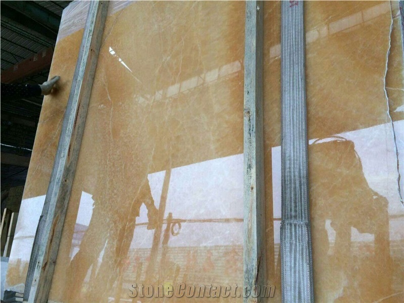 Honey Onyx Laminated Glass Composite Floor Tile