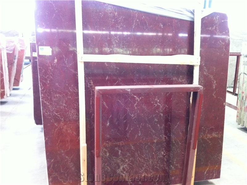 Jewel Red Marble Tiles and Slab Polishing Walling and Flooring Covering Stairs Material China Marble High Quality and Best Price Fast Delivery