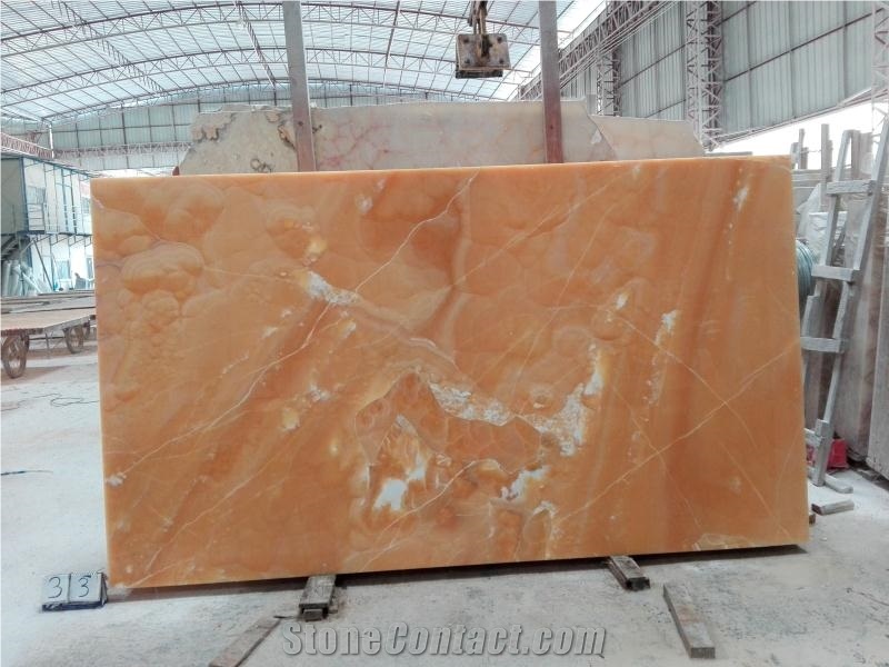 Orange Onyx Slabs Best Price High Quality, Polishing Walling and Flooring Covering, High Quality and Best Price Fast Delivery