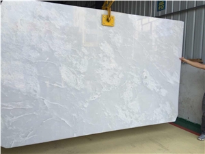 Pure White Onyx Slab for Walling and Flooring Tob Grade Hotel Start Hotel Materials