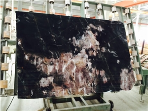 Smoky Black Marble Slabs & Tiles, China Building Material High Quality Flooring Stone