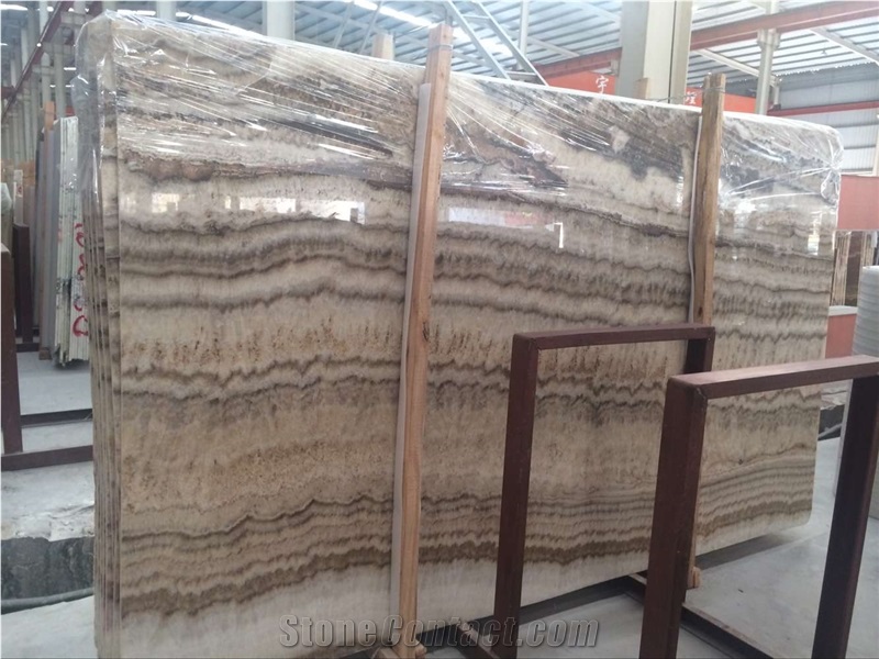 Tiger Brown Onyx Tiles and Slab for Walling and Flooring Covering, China Polished Marble High Quality and Best Price Fast Delivery