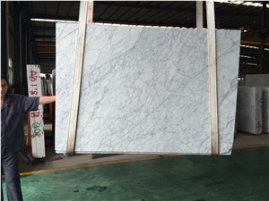 White Carrara Marble Tiles and Slabs, Polishing Walling and Flooring Covering, China Marble High Quality and Best Price Fast Delivery