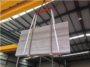 White Wood Marble Tiles and Slab for Walling and Flooring Covering, China Polished Marble High Quality and Best Price Fast Delivery