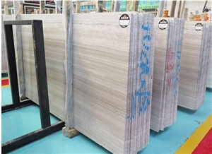 Wooden White Mable Slab and Cut to Size Olishing Walling and Flooring Covering China Marble High Quality and Best Price Fast Delivery Welcome to Inquiry