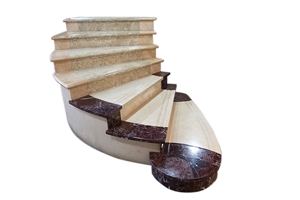 Chinese Granite Beige Stair ,Hot Sale Stair & Steps,Own Factory Cheap Stair Riser,Chinese Polished Stair Treads