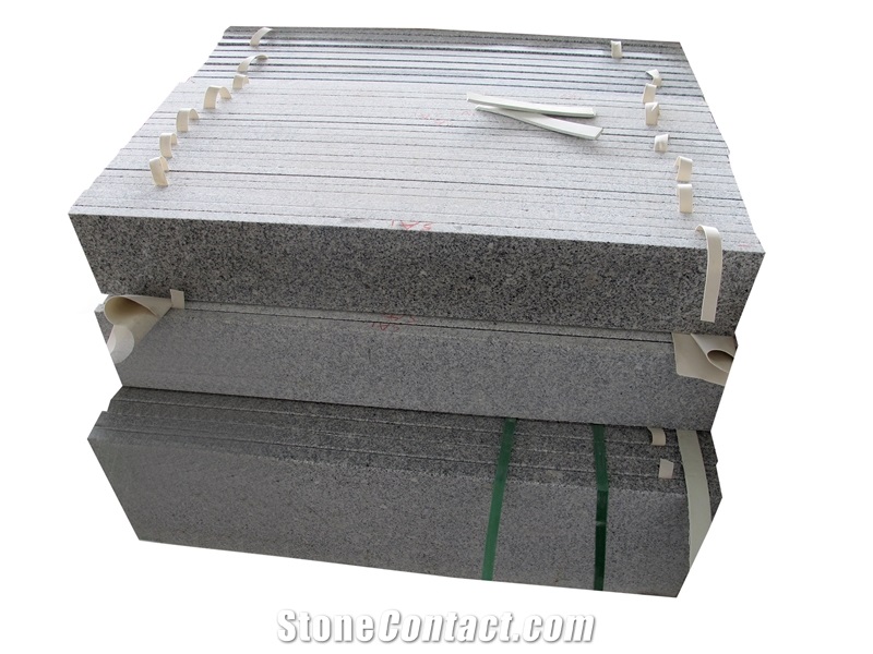 Grey Granite Stair & Steps,Hot Sale Polished Stair Riser,Stair Treads with Antisliped,Own Factory Cheap Landscaling Stairs