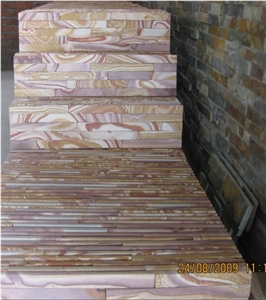 Pink Sandstone Cultured Stone, Pink Sandstone Wall Decor, Pink Cultured Stone, Pink Sandstone Exposed Wall Stone