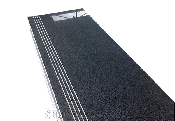 Polished Granite Stair*Steps,Hot Sale Chinese Black Stair with Antislip