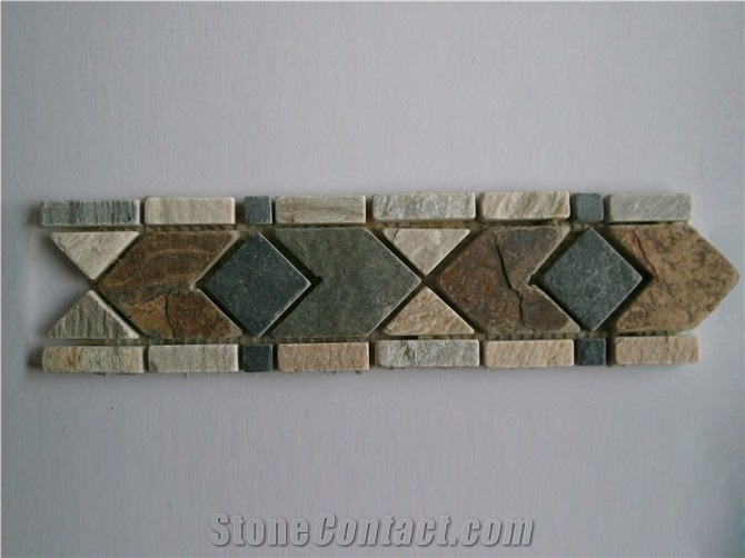 Waistline Sandstone, Rusty Sandstone Wall Line, Building Tiles