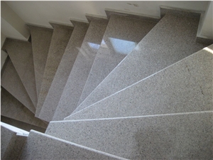 Misty Mauve Granite Staircase