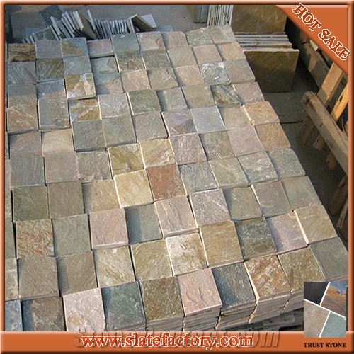 Tumbled Slate Tiles, Classic Beige Slate Tiles