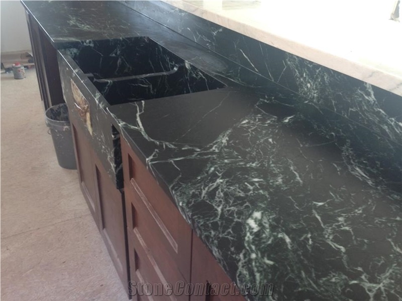 Pratima Soapstone Countertop With Farm Sink From United States
