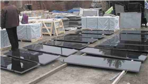 Iran Market Shanxi Black Granite Highly Polished Slabs, Absolute Black Slabs, Competitive Price But Remain High Qualtiy