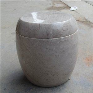 Yunnan Grey Marble Monumental Urns