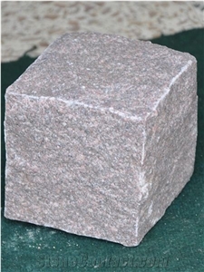 Grey Granite Cobblestone Cube Stone