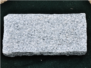 Royal Grey Bush Hammered Pavers, India, Kuppam Grey Granite Cube Stone, Pavers