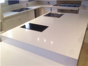 A Polished Product Of Engineered Corian Stone Slab Standard Sizes 126 *63 and 118 *55 Resistant to Stains
