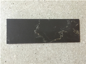 Black Marble Like Veined Collectiong Quartz Stone Slab Size 3200*1600 or 3000*1400 for Pre-Fabricated Tops