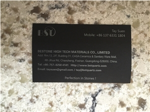 Bst D9908 Marble Like Veined Collection Cut to Size Quartz Stone Solid Surface Countertop Non-Porous Standard Sizes 126 *63 and 118 *55
