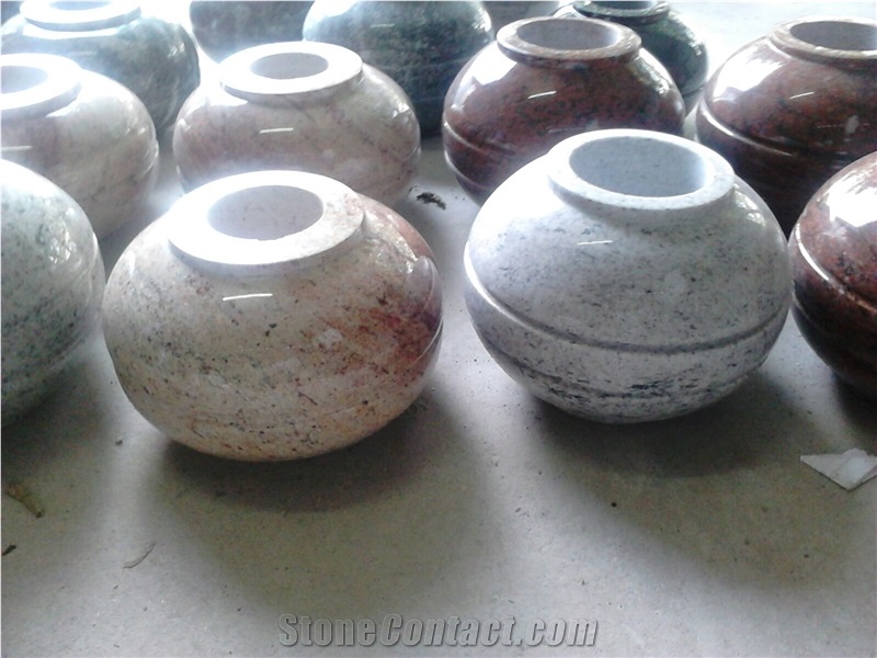 Granite Vase , Granite Flower Pot, Granite Urn Vaults