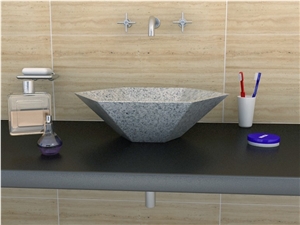 G603 Grey Granite Wash Basin,G603 Granite Pedestal Sink, Cheap Bathroom Sink Made in China