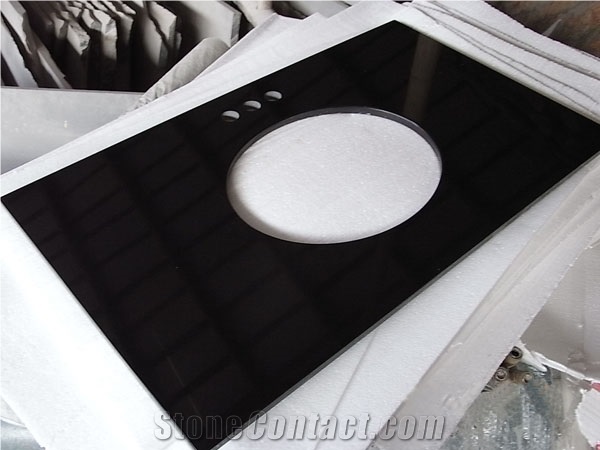 Shanxi Black Granite Countertop and Vanity Top, Black Granite Worktops