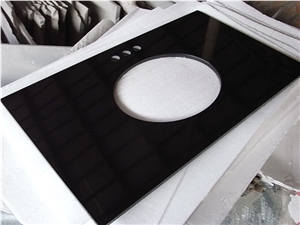 Shanxi Black Granite Countertop and Vanity Top, Black Granite Worktops