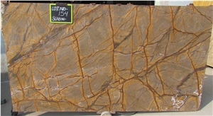 Bidasar Gold Marble, Rainforest Gold Slabs and Tiles, brown marble floor covering tiles