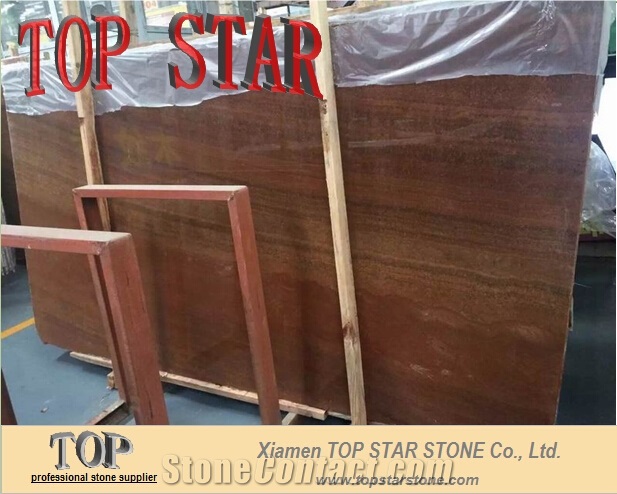 Building Material China Wooden Yellow Marble Slabs & Tiles