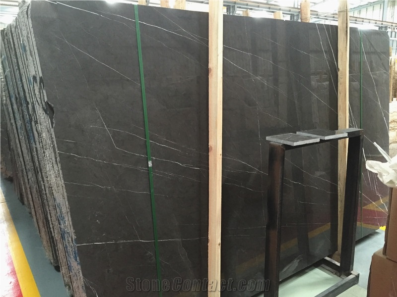Polished Pietra Gray Marble Slabs & Tiles