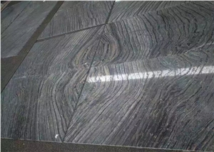Polished Zebra Black Wooden Marble Tiles, Kenya Black Marble Slabs & Tiles