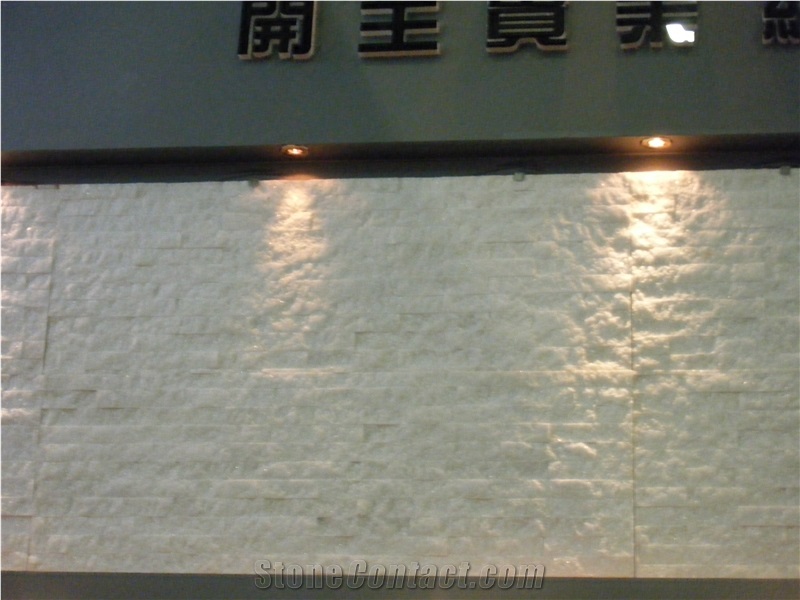 Crystal White Cultured Stone for Wall Cladding