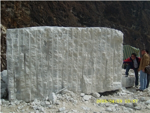Crystal White Marble Block, China White Marble