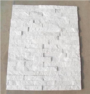 Natural Culture Stone Wall Tiles, Crystal White Marble Culture Stone