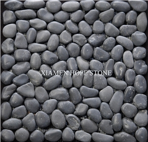 Gray Pebble Stone on Mesh