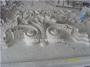 Stone Carving Relief, Yellow Granite Reliefs
