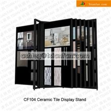 Double Coloums Page Turning Display Rack Stand -Cf104